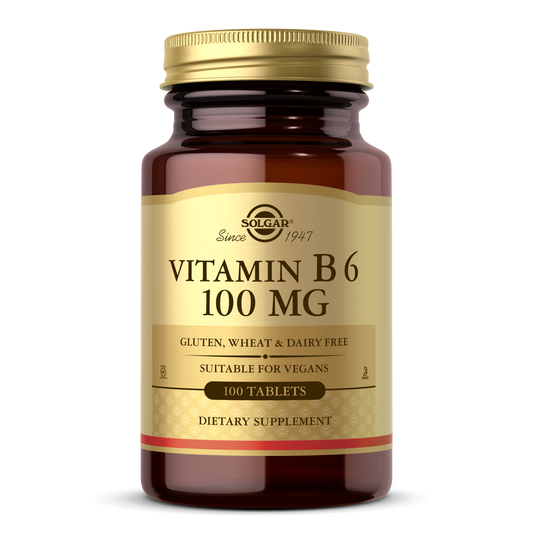 Vitamin B6 100 mg Tablets, 100 ct