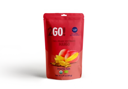 2GO: Organic Dried Mango, 1.76 oz