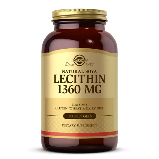 Natural Soya Lecithin, 1,360 mg, 100 Softgels