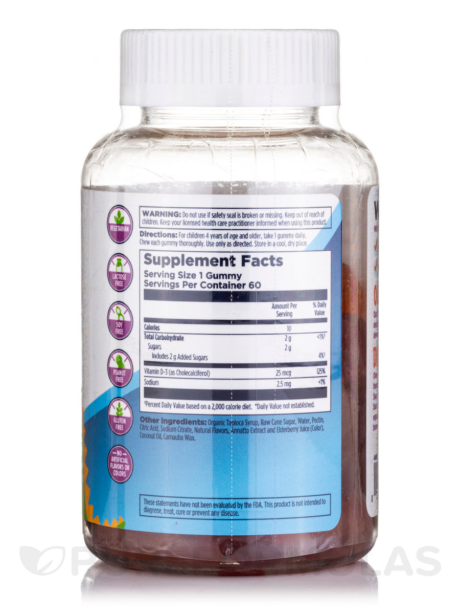Vitamin D-Rex Peach, Mango & Strawberry Gummy 60